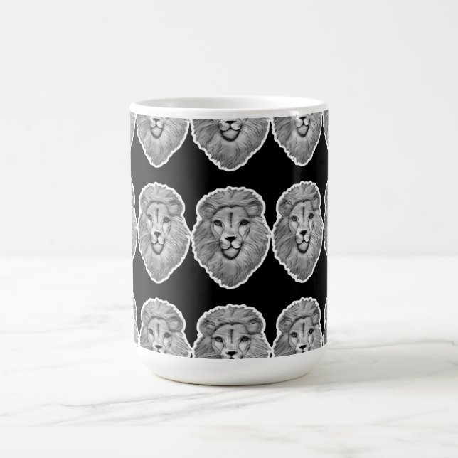 Café Caneca com Rosto de Leão (Centro)