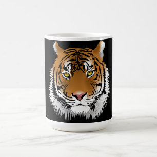 Café Caneca com Rosto de Tigre