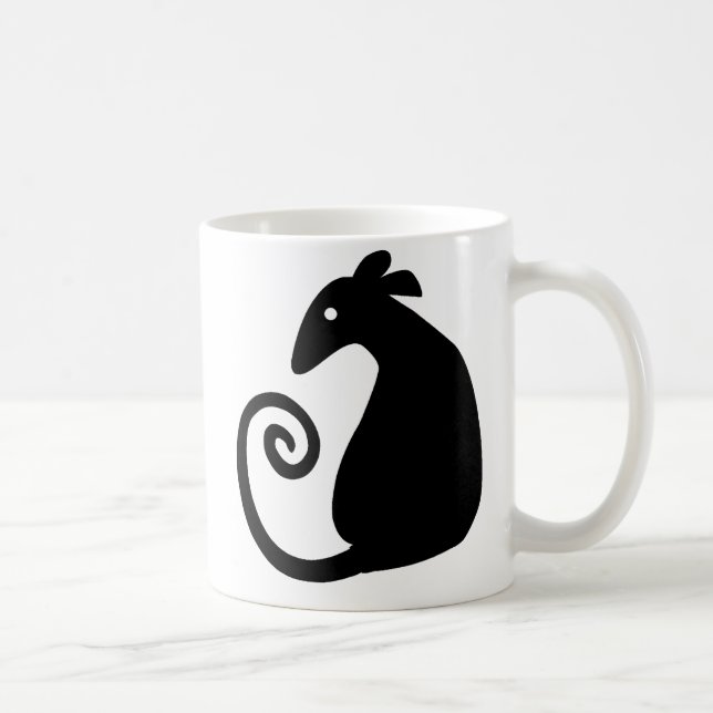 Café Caneca com silhueta de rato (Direita)