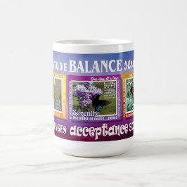 Café caneca com slogans de borboleta de 12 passos de gr