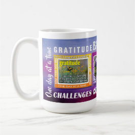 Café caneca com slogans de borboleta de 12 passos de gr