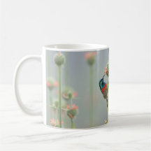 Caneca com uma fotografia de um sunbird
