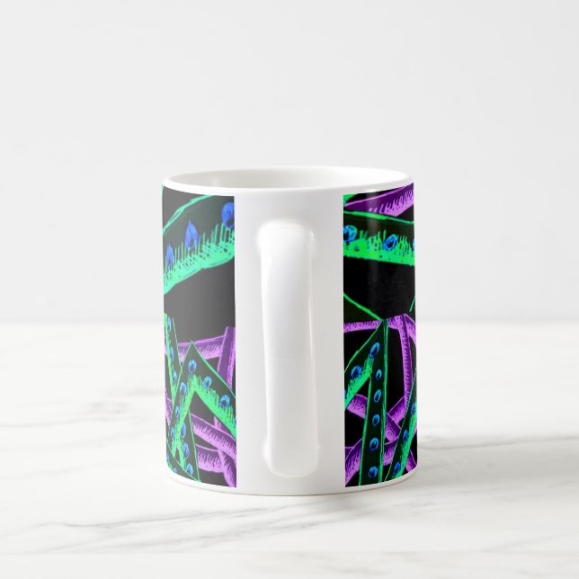 Café Caneca com uma imagem abstrata de Photoshop (Alça)