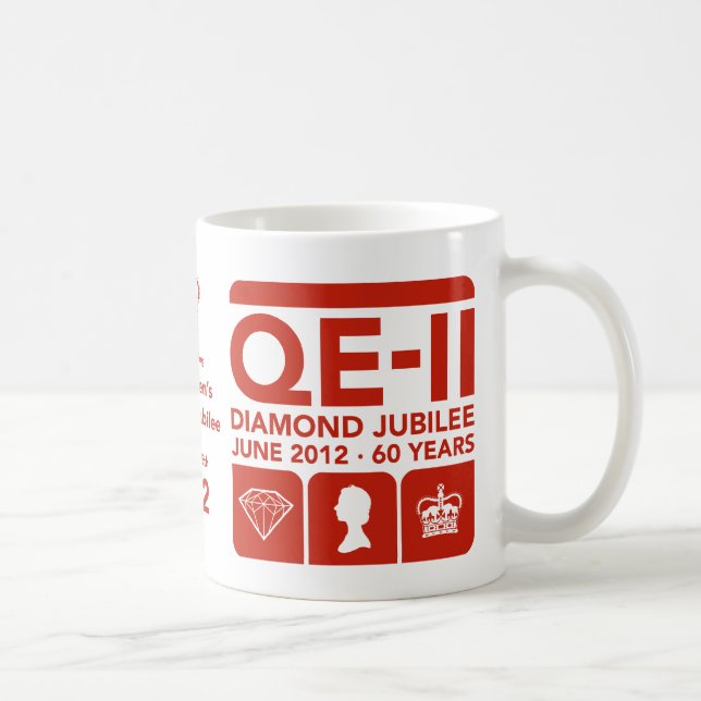 Café Caneca comemorativa do jubileu de diamante (Direita)