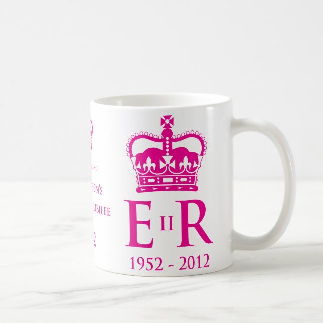 Café Caneca comemorativa do jubileu de diamante (Direita)