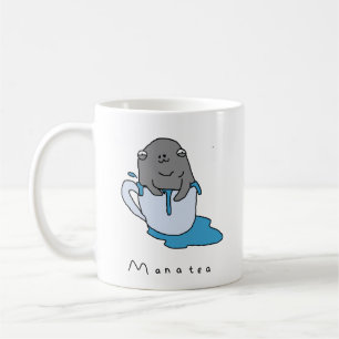 Café Caneca cómica engraçada do chá de Manatea  