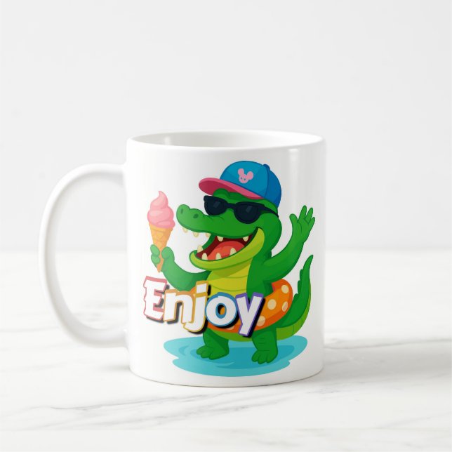 Café Caneca Cool Croc Vibrações de Verão (Esquerda)
