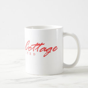 Café Caneca cor-de-rosa da casa de campo