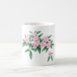 Café Caneca cor-de-rosa da flor Ho pelo cair de Mang
