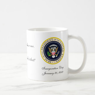 Café caneca corrigida de Obama da versão