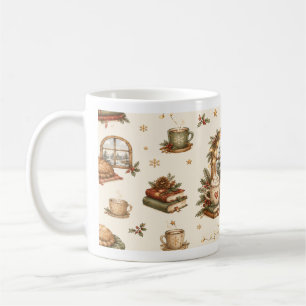 Café Caneca Cottagecore de Cacau de Inverno Aconchegant
