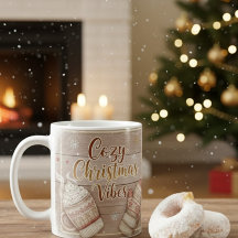 Caneca Cozy Christmas Vibes | Cabana de Inverno Rú