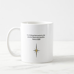 Café Caneca Cristã Romanos 8:28   Presente de Encorajam