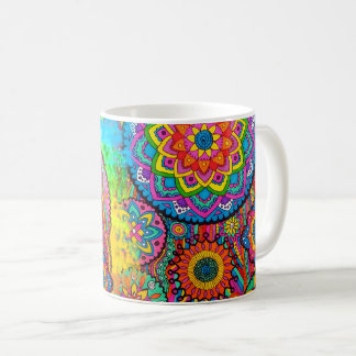 Café Caneca cura de activação da arte da mandala da paz