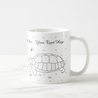 Café Caneca customizável da tartaruga de Sulcata