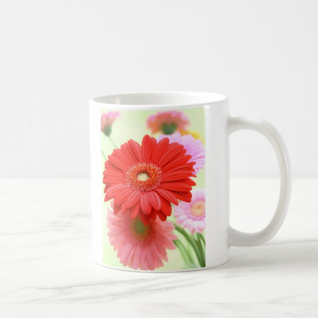 Café Caneca customizável das margaridas de Gerber (Direita)