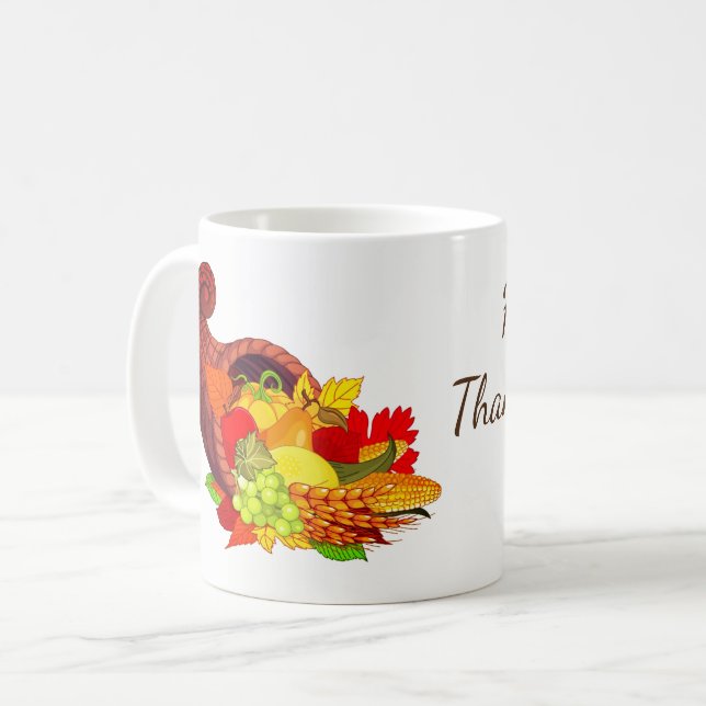 Café Caneca da acção de graças (Frente Esquerda)