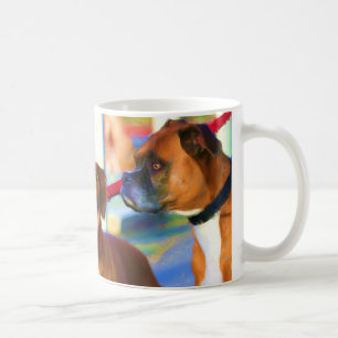 Café Caneca da arte de dois pugilistas