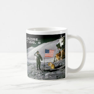 Café Caneca da aterragem de lua do nível 4