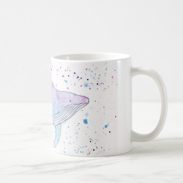 Café Caneca da baleia de Humpback da Aquarela (Direita)