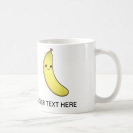 Café Caneca da banana da fruta de Kawaii
