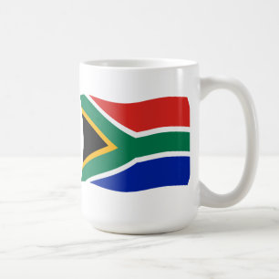 Café Caneca da bandeira de África do Sul
