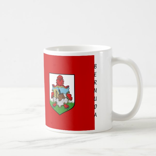 Café Caneca da bandeira de Bermuda (Direita)