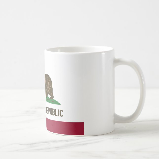 Café Caneca da bandeira de Califórnia (Direita)