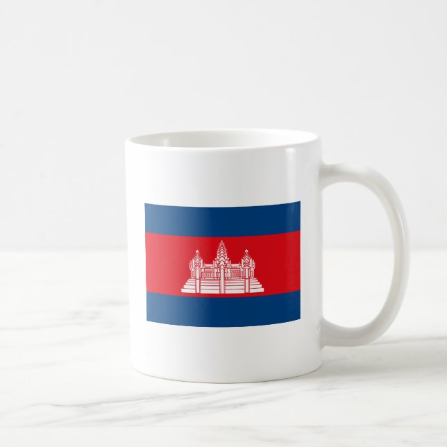 Café Caneca da bandeira de Cambodia (Direita)