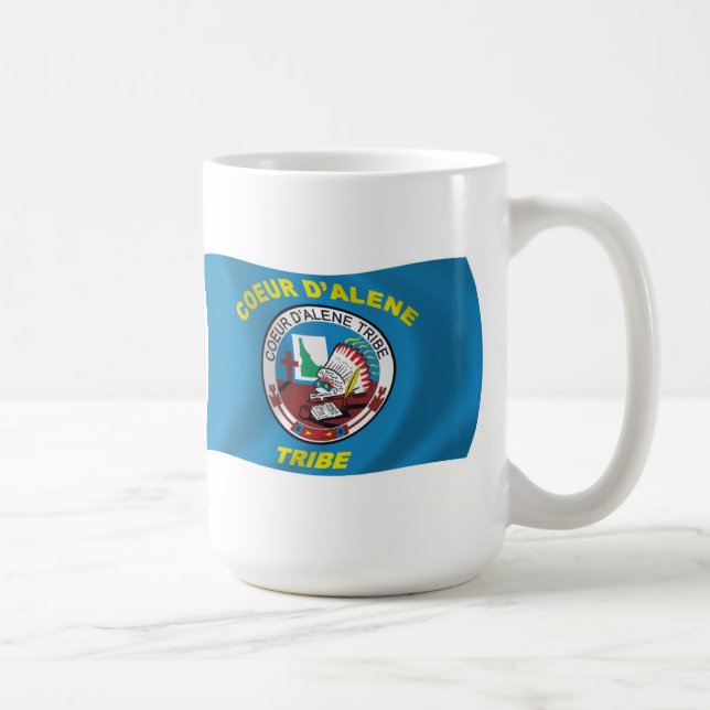 Café Caneca da Bandeira de Coeur d'Alene (Direita)