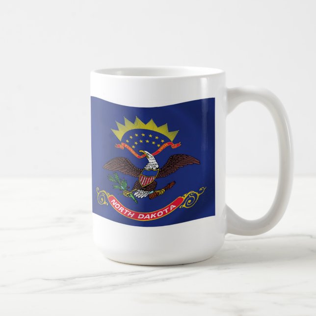Café Caneca da Bandeira de Dakota do Norte (Direita)