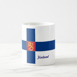 Café Caneca da bandeira de Finlandia