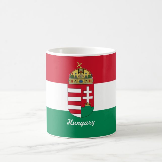 Café Caneca da bandeira de Hungria (Centro)