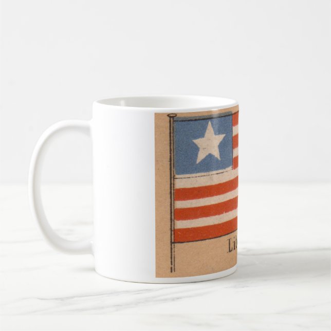 Café Caneca da bandeira de Liberia (Esquerda)