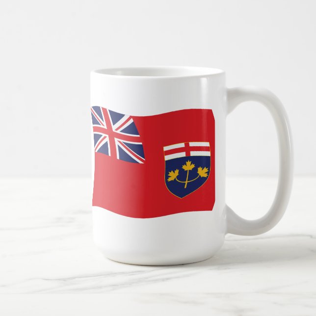 Café Caneca da Bandeira de Ontário (Direita)