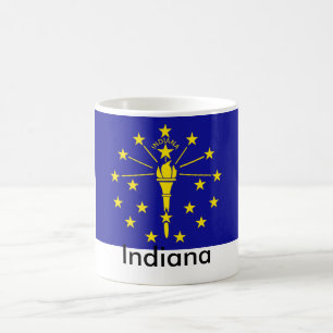 Café Caneca da bandeira do estado de Indiana