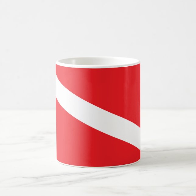 Café Caneca da bandeira do mergulho do mergulhador de (Centro)