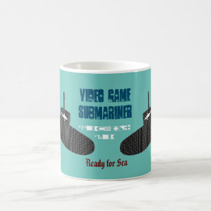 Café Caneca da Bandeira do Submarinista de Video Game