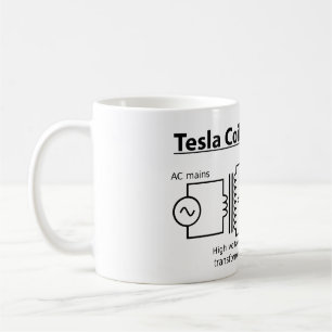 Café Caneca da bobina de Tesla