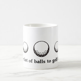 Café caneca da bola de golfe