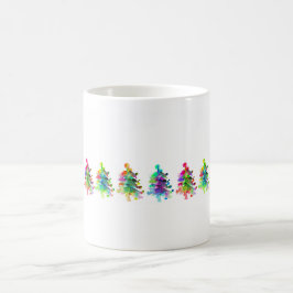 Café Caneca da borda da árvore de Natal.