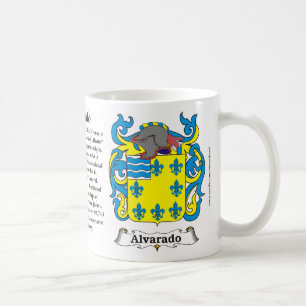 Café Caneca da brasão da família de Alvarado