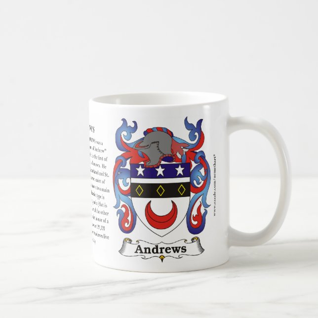 Café Caneca da brasão da família de Andrews (Direita)