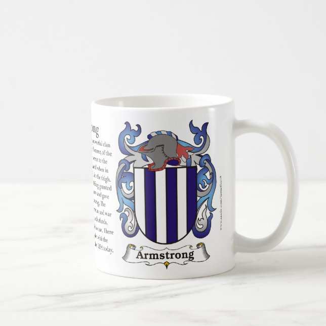 Café Caneca da brasão da família de Armstrong (Direita)