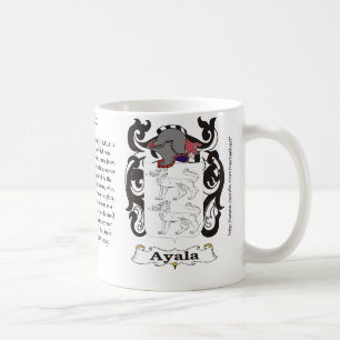 Café Caneca da brasão da família de Ayala