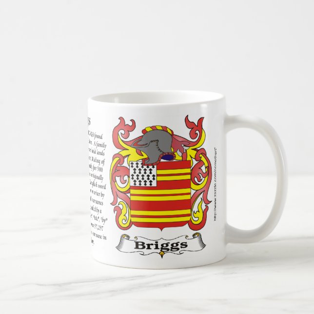 Café Caneca da brasão da família de Briggs (Direita)