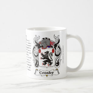 Café Caneca da brasão da família de Crosby
