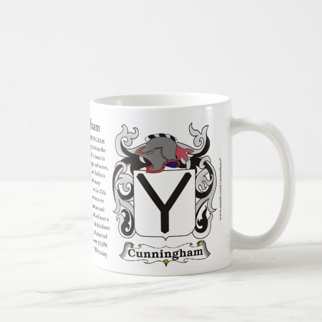 Café Caneca da brasão da família de Cunningham (Direita)
