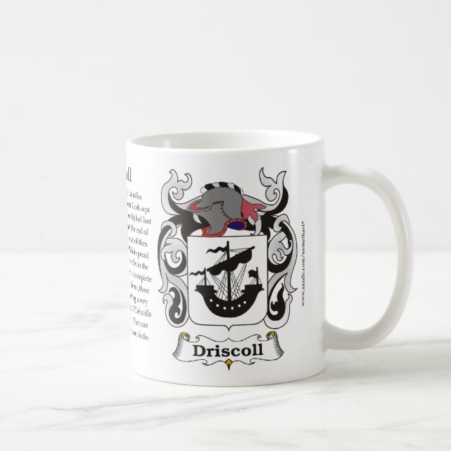 Café Caneca da brasão da família de Driscoll (Direita)