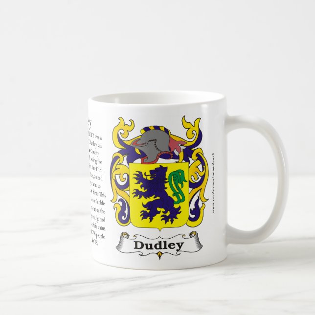 Café Caneca da brasão da família de Dudley (Direita)